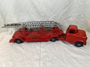 Vintage Metal Fire Truck And Ladder B.L.F.D. Collectables Toy Truck 26in