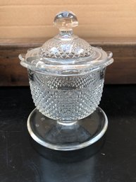 Vintage Glass Sugar Bowl