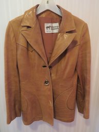 Ladies Vintage Sheep Mates Leather Jacket