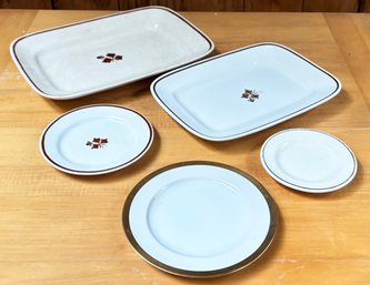 Stouffers Hand Painted China Serving Platters - Unusual