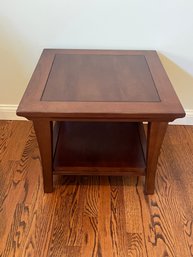 Pottery Barn Metropolitan Cube Coffee Table Wood Side Table