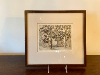 LeRoy D Sauer (American, 1894-1959) Grey Manor Dayton, Ohio Etching, Pencil Signed