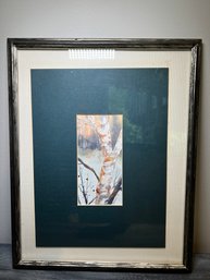 Signed Original Watercolor Of A Birch Tree