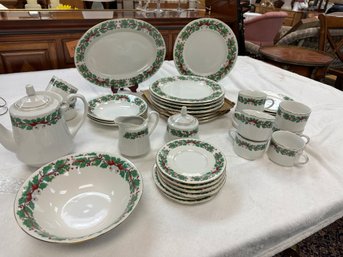 Christmas Holly Dinnerware By Sango