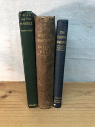 3 Antique Marriage/children Books - 1853, 1912, 1914