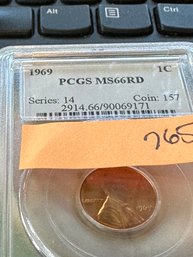 Lincoln Memorial Reverse  1C 1969 MS66RD  PCGS