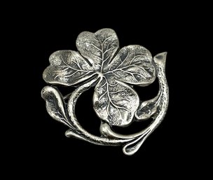 Vintage Sterling Silver Jewelart Floral Brooch/pin