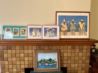 Lot Of Four Paintings, Some Signed And Numbered