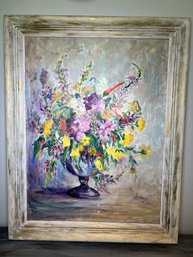 Large Original Signed Floral Still Life Painting