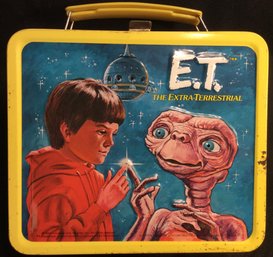 1982 Aladdin E.T. The Extra Terrestrial Metal Lunchbox With Thermos NEW With Tags - See Photos - K