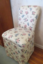 Floral Slipper Boudoir  Chair