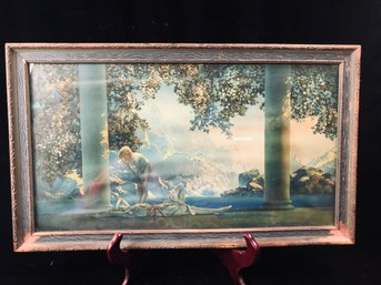 Maxfield Parrish Daybreak Original Print In Frame