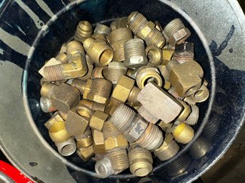 Heavy Bucket Of Solid Brass Fittings