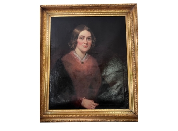 Antique Victorian Portrait Painting