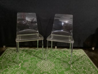 Lucite/Acrylic Chairs Set #1