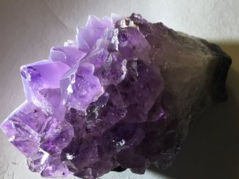 Natural Amethyst Crystal , 10 Oz , 4 Inch By 3 Inch