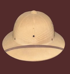 Vintage Pith Military Helmet/Tropical Explorer's Hat Stamped 1948 And 11555