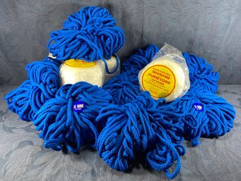 Macrame 500mm Cord 100yd Skeins - 4 White & 8 Blue