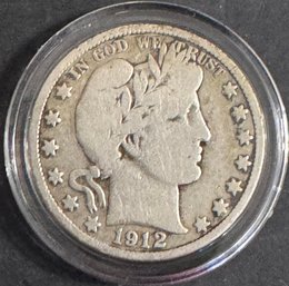 1912-D Barber Silver Half Dollar