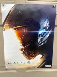(3) Halo 5 Guardians Official Promotional Poster On Heavy Stock Paper.