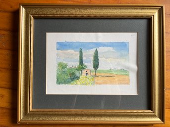 Lot Of Four (4) Framed Watercolors