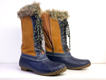 Ladies' Winter Fur Lined Duck Boots