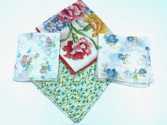 4 Florals For Spring - 4 Hankies