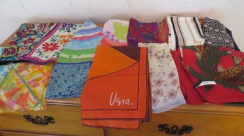 Collection Of Women's Scarves Including Silk