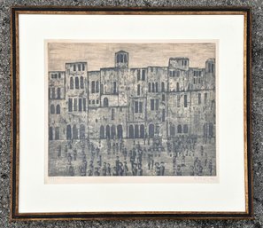 A Lithograph, Pencil Signed And Numbered By The Artist, 'Piazza,' By Rudolf Kugler (German, 1921-2013)