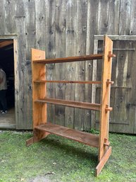 Large Wood Handmade Primitive Style Shelf