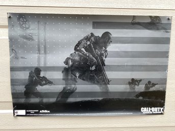 (7) Call Of Duty. 2014 Advanced Warfare Poster. Ready For Framing, Hanging And Enjoying.