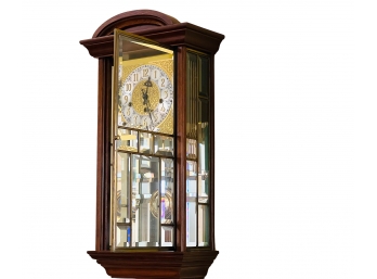 Gold Medallion Triple Chime Crystal Regulator Clock - Ansonia Clock Co.