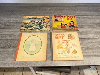 4 Vintage Books And Cartoons