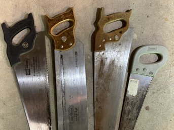 A Grouping Of Handsaws, Four Total