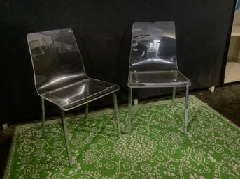 Lucite/Acrylic Chairs Set #2