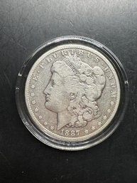 1887 Morgan Silver Dollar