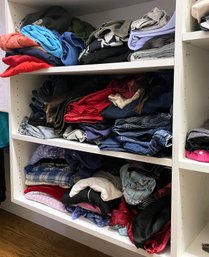 5 Shelves Of Ladies' Clothes