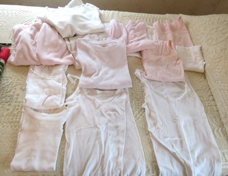 Vintage Grouping Of Ladies Small Camisoles And Thermal Tops