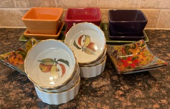 Useful Kitchen Serving Items Including A Set Of Royal Worcester Souffle Dishes