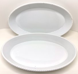 2 Luzifer Bauscher Large White Platters, Germany