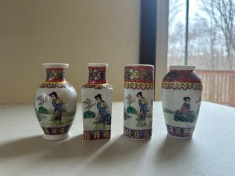 Set Of 4 Chinese Ceramic Vases