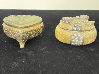 Pair Of Vintage Ladies Jewelry Boxes