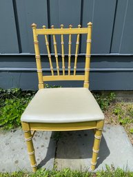 Classic Mid-century Thomasville Vintage Faux Bamboo Accent Chair