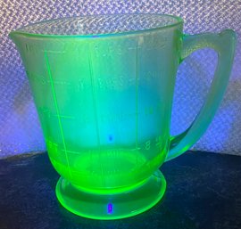 Uranium Glass Measuring Cup