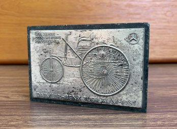 Vintage 1961 Mercedes Benz Jubilee Paperweight