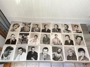 Group Of 21 8x10 Vintage 1950's Hollywood Photos, Most Are Signed