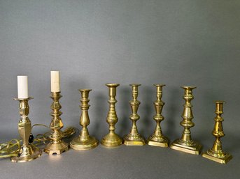 Brass Candlesticks & Candlestick Lamps