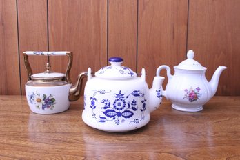 Three Lovely Decorative Teapots