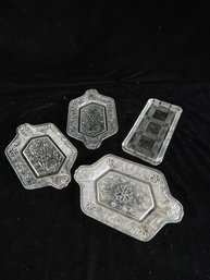 Ornate Glass Dish Lot