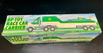 Never Opened 1993 BP TOY RACE CAR CARRIER Plus Race Car - Limited Edition Series